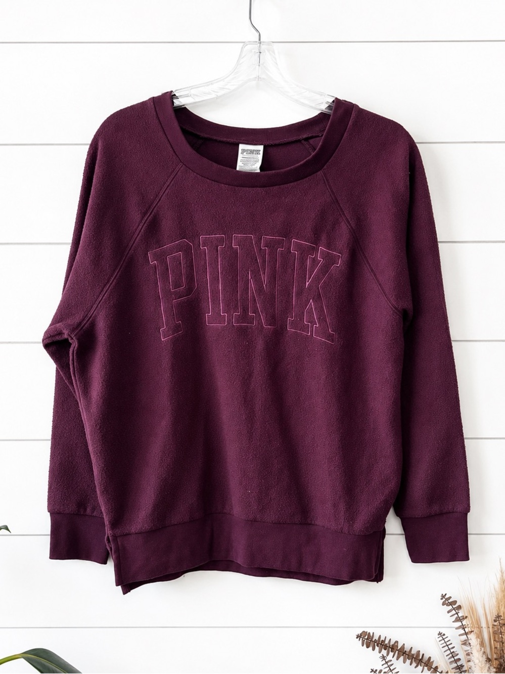PINK Victoria's Secret Burgundy Crewneck Sweatshirt XS